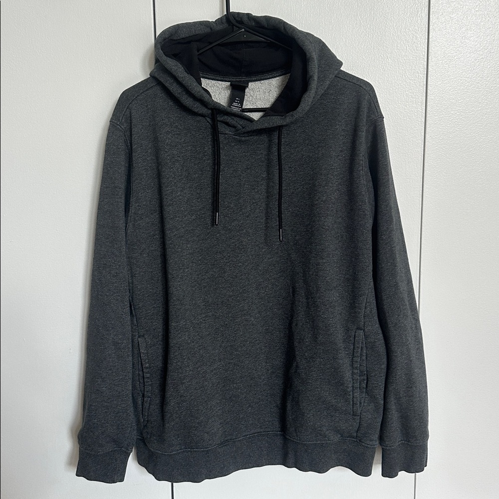 H&M Charcoal and Light Gray Hoodie